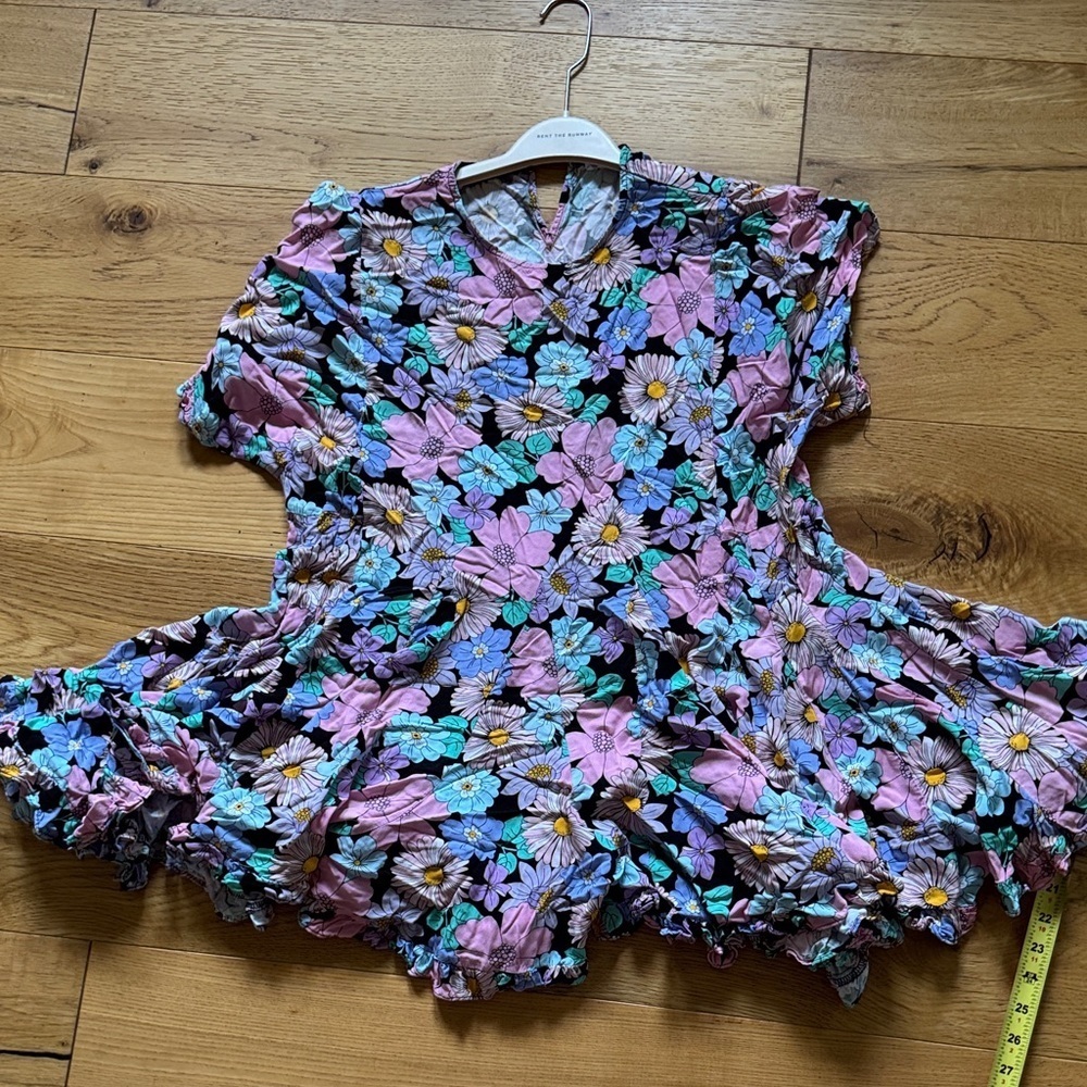 Storia Floral Dress - Pink, Blue, Black Medium - Picture 6 of 8
